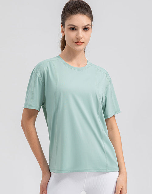 Load image into Gallery viewer, Round Neck Short Sleeve Active Top
