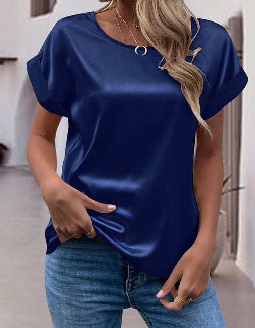 Load image into Gallery viewer, Round Neck Short Sleeve T-Shirt

