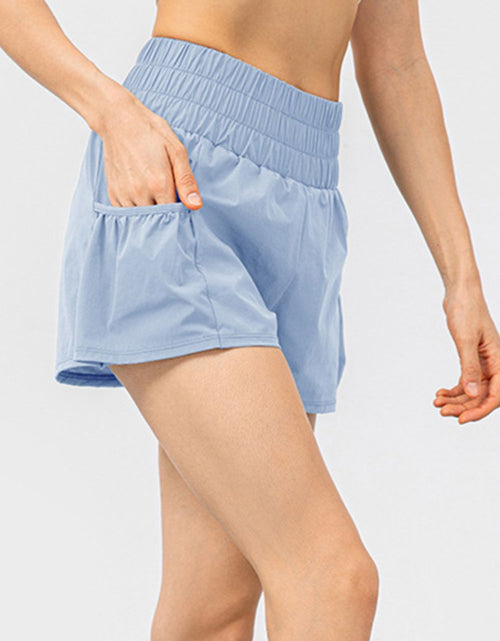 Load image into Gallery viewer, Elastic Waist Pocketed Active Shorts
