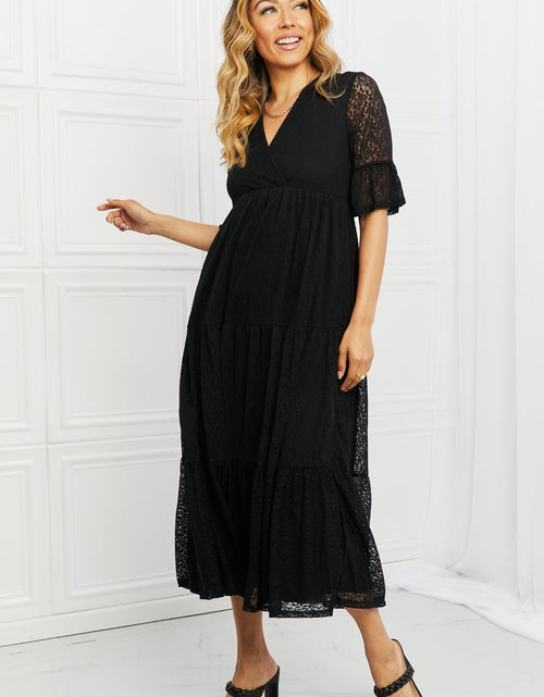 Load image into Gallery viewer, P &amp; Rose Lovely Lace Full Size Tiered Dress
