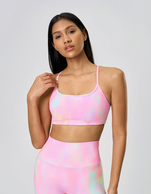 Load image into Gallery viewer, Millennia Crisscross Back Scoop Neck Active Cami with Detachable Chest Pads
