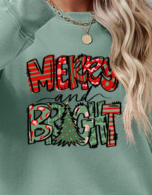 Load image into Gallery viewer, MERRY AND BRIGHT Long Sleeve Sweatshirt
