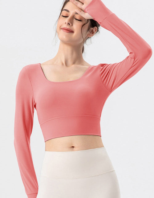 Load image into Gallery viewer, Square Neck Crisscross Active T-Shirt
