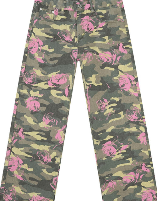 Load image into Gallery viewer, Camouflage Jeans with Pockets
