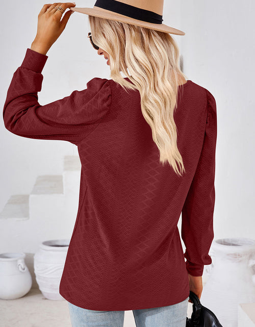 Load image into Gallery viewer, Square Neck Puff Sleeve T-Shirt
