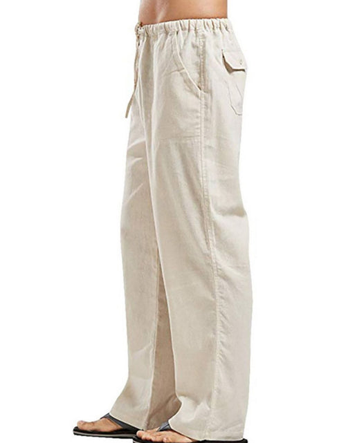 Load image into Gallery viewer, Men's Full Size Drawsting Straight Leg Pants Plus Size
