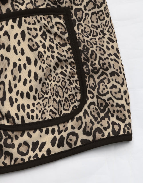 Load image into Gallery viewer, Perfee Leopard Open Front Long Sleeve Jacket
