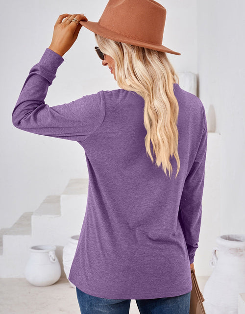 Load image into Gallery viewer, V-Neck Buttoned Long Sleeve Blouse

