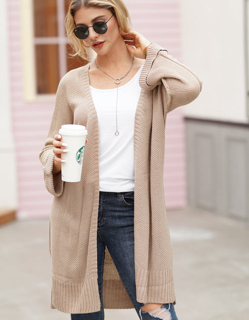 Load image into Gallery viewer, Open Front Long Sleeve Cardigan
