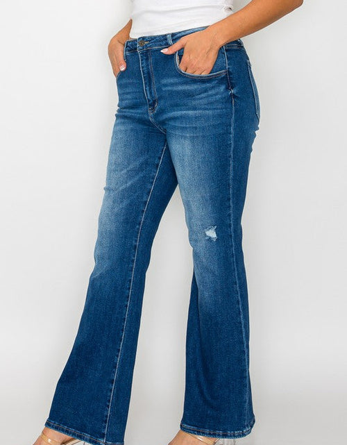 Load image into Gallery viewer, bytos Full Size High Rise Bootcut Jeans with Pockets
