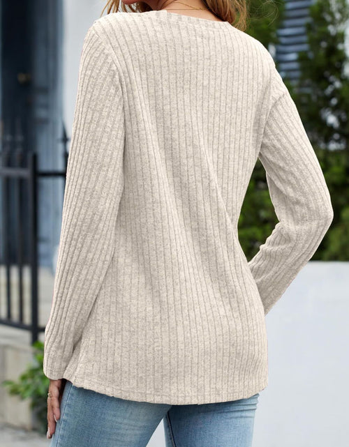 Load image into Gallery viewer, V-Neck Long Sleeve T-Shirt
