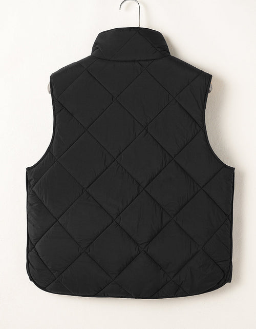 Load image into Gallery viewer, Snap Down Texture Vest Coat with Pockets
