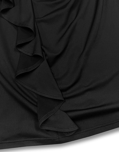 Load image into Gallery viewer, Plus Size Ruffle Trim Round Neck Long Sleeve Dress
