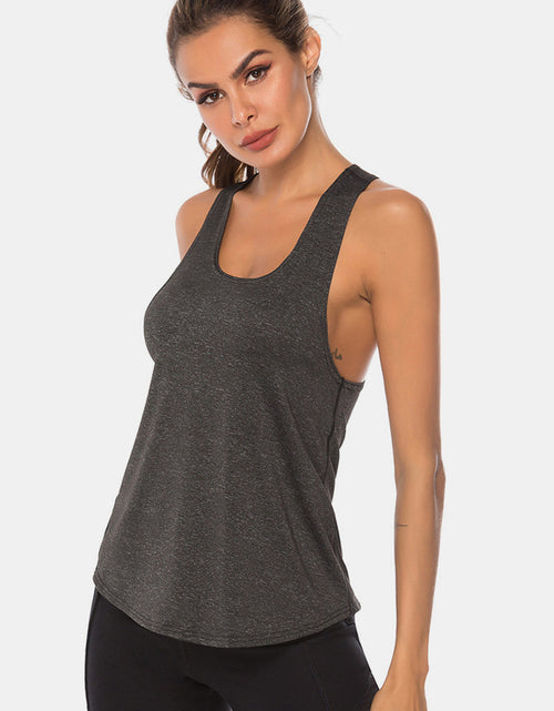 Load image into Gallery viewer, Full Size Scoop Neck Wide Strap Active Tank
