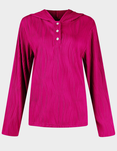 Load image into Gallery viewer, Textured Long Sleeve Hoodie
