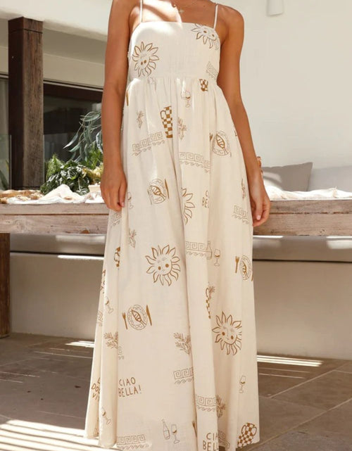 Load image into Gallery viewer, Printed Square Neck Maxi Cami Dress
