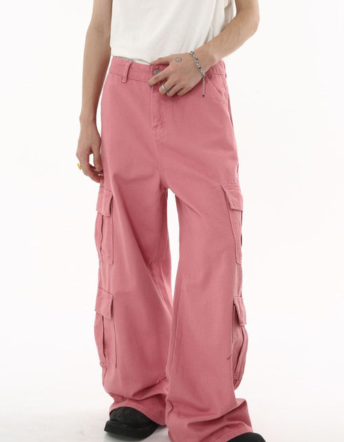 Load image into Gallery viewer, Wide Leg Cargo Jeans
