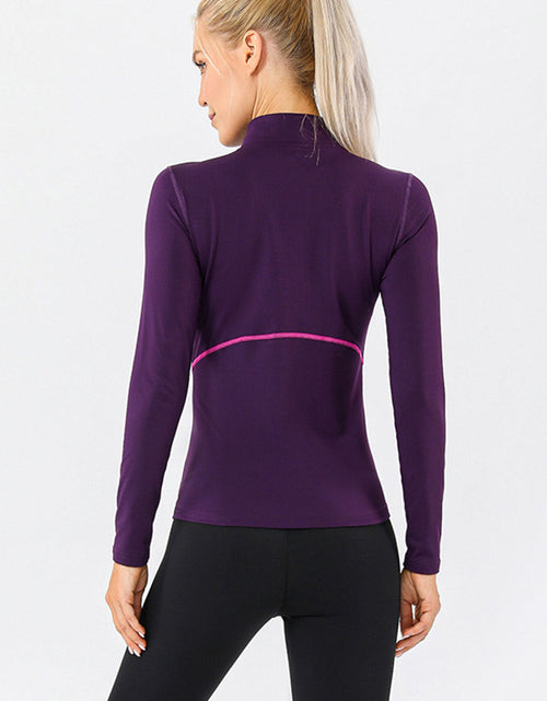 Load image into Gallery viewer, Mock Neck Quarter Zip Active T-Shirt

