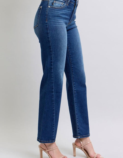 Load image into Gallery viewer, Judy Blue Full Size Side Seam Detail Straight Jeans with Pockets

