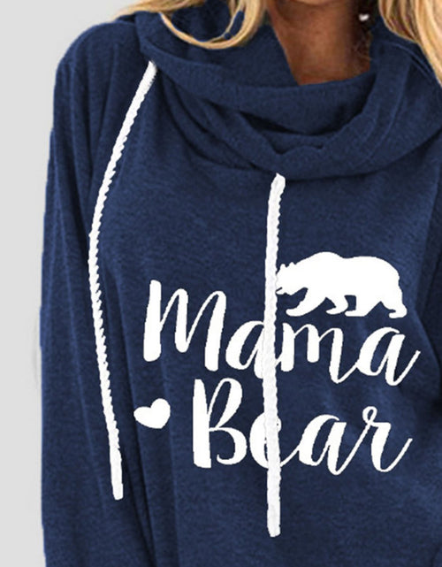 Load image into Gallery viewer, Drawstring Letter Graphic Long Sleeve Hoodie
