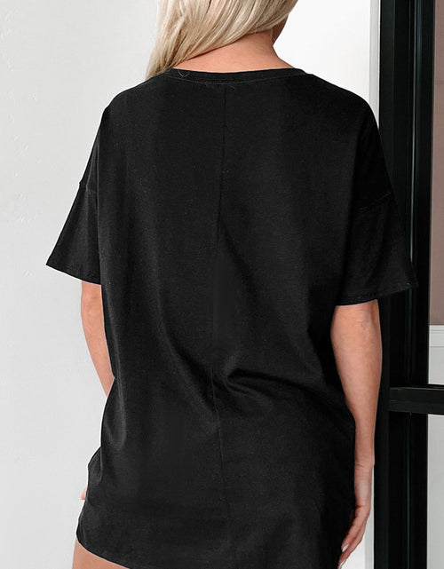 Load image into Gallery viewer, Graphic Round Neck Half Sleeve Oversize T-Shirt
