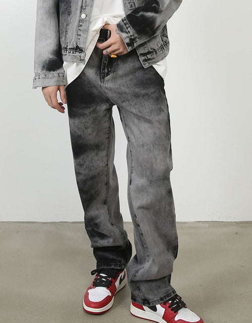Load image into Gallery viewer, Men's Tie Dye Baggy Jeans with Pockets
