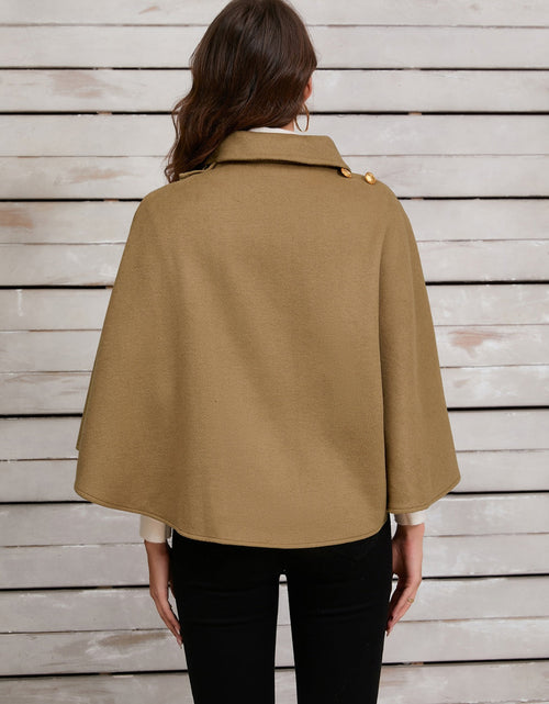 Load image into Gallery viewer, Collared Neck Cropped Cape
