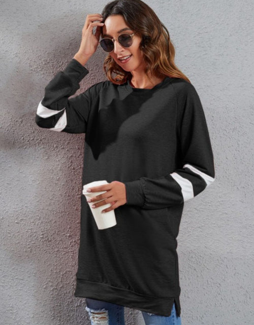 Load image into Gallery viewer, Full Size Striped Round Neck Long Sleeve T-Shirt
