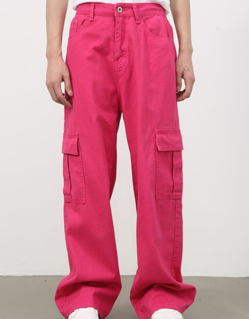 Load image into Gallery viewer, Men's Loose Jeans with Cargo Pockets
