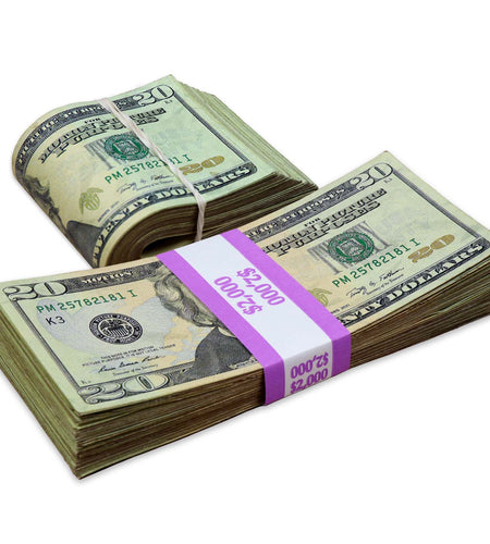 $4,000 ✔️RealAged™ Full Print New Series Stack & Band Pack by Prop Money Inc