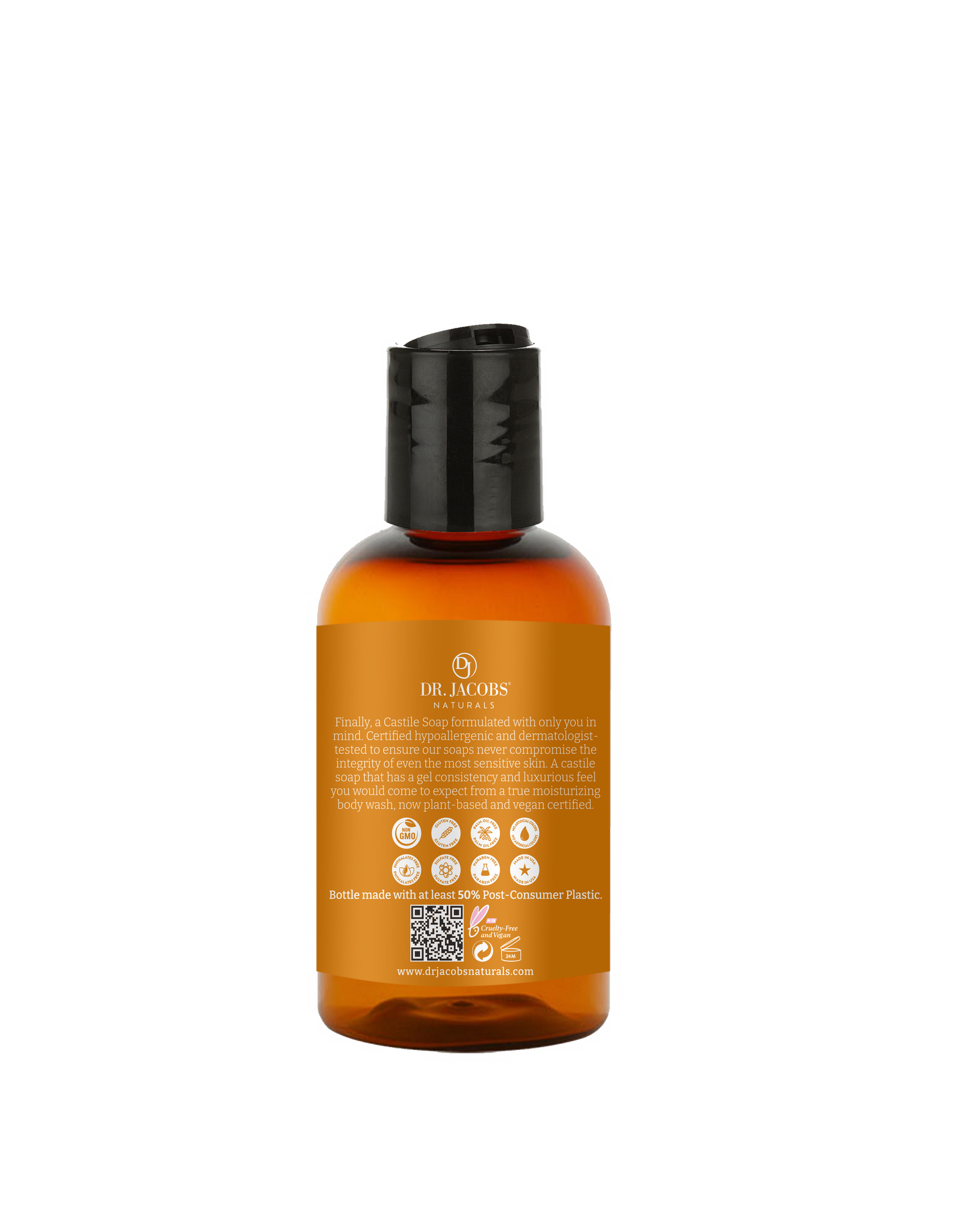Orange & Ginger Castile Body Wash by Dr. Jacobs Naturals
