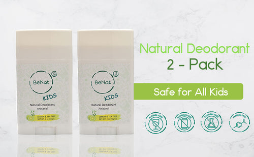 Load image into Gallery viewer, 2-Pack all-Natural Deodorants for Kids &amp; Teens by BeNat

