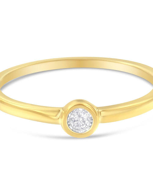 Load image into Gallery viewer, 14K Yellow Gold Plated .925 Sterling Silver Miracle Set Diamond Ring (1/20 Cttw, J-K Color, I1-I2 Clarity) by Haus of Brilliance
