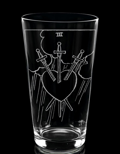 Load image into Gallery viewer, RIDER-WAITE TAROT CARD Pint Glasses by LumEngrave
