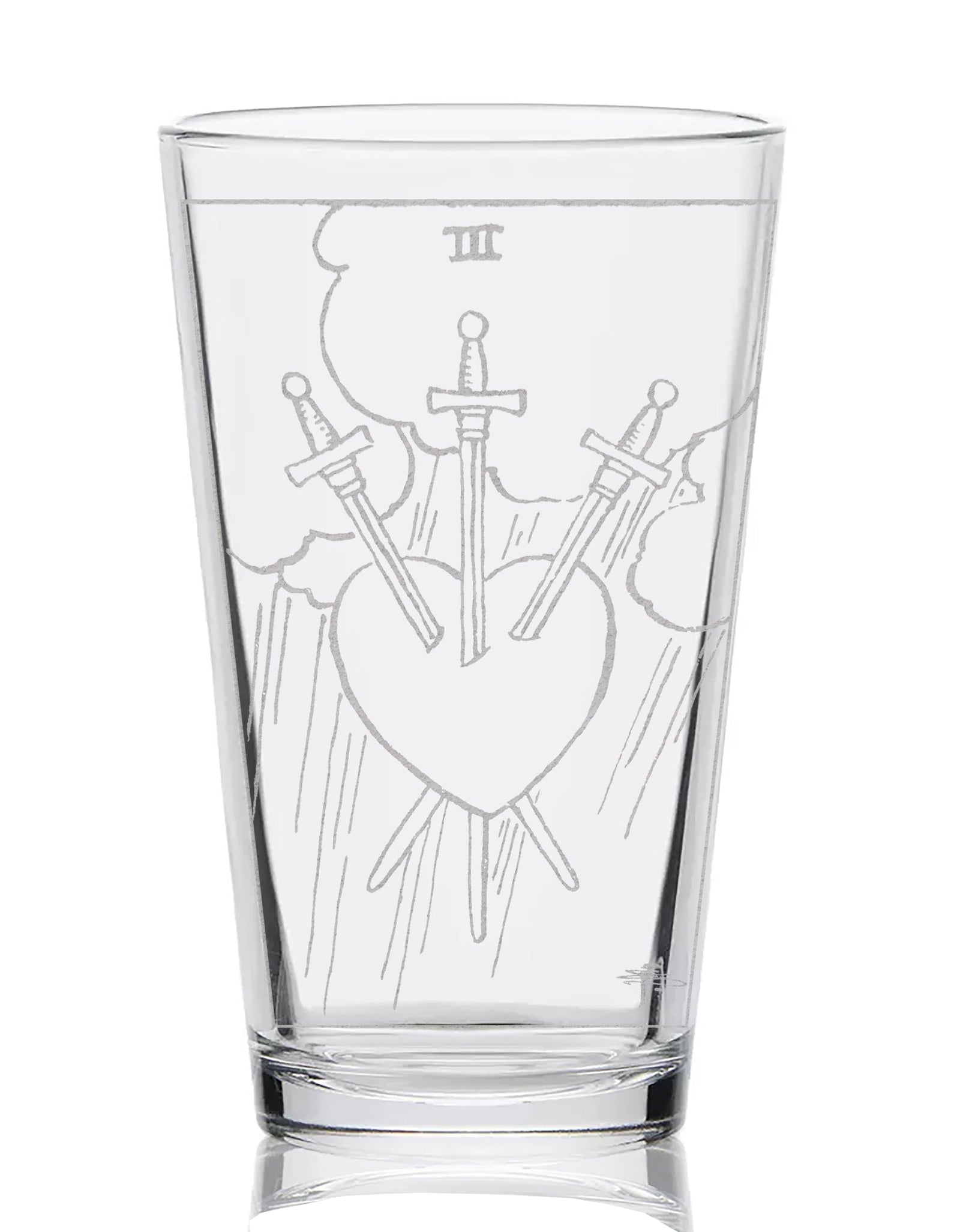 RIDER-WAITE TAROT CARD Pint Glasses by LumEngrave
