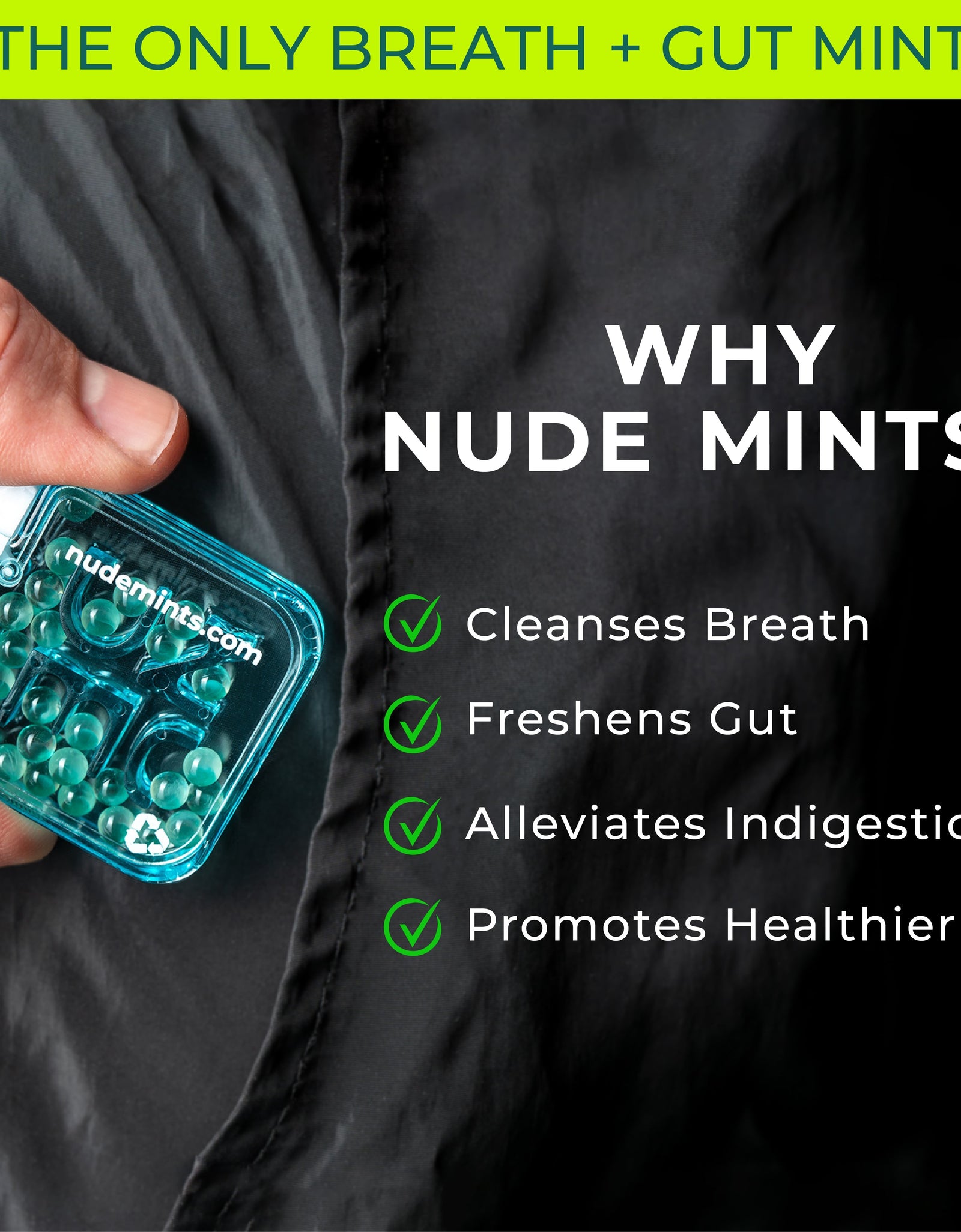 Dual Action Liquid Mint Capsules - Sexy Spearmint (Flavor) by NUDE MINTS