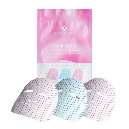 Load image into Gallery viewer, Infrared Sheet Mask [Hyaluronic Acid Rose Serum] by Dreambox Beauty
