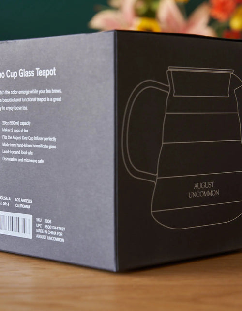 Load image into Gallery viewer, Two Cup Glass Teapot - The Perfect Basic Teapot
