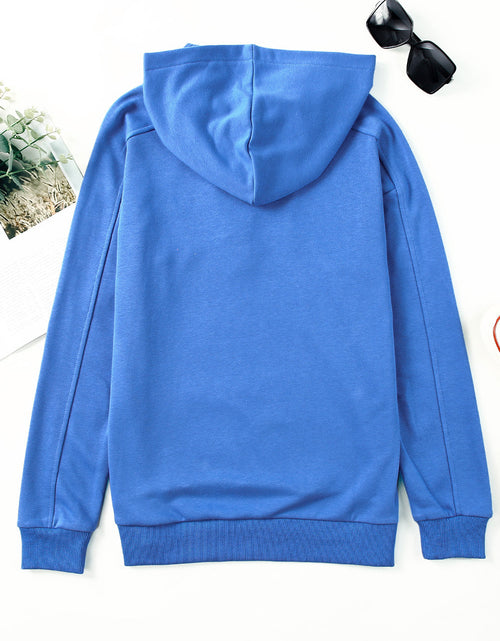 Load image into Gallery viewer, Lace-Up Dropped Shoulder Hoodie
