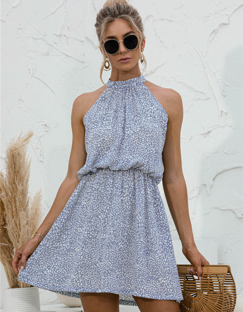 Load image into Gallery viewer, Floral Tied Sleeveless Mini Dress
