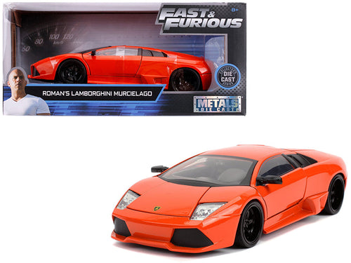 Load image into Gallery viewer, Roman's Lamborghini Murcielago Orange "Fast &amp; Furious" Movie 1/24 Diecast Model Car by Jada
