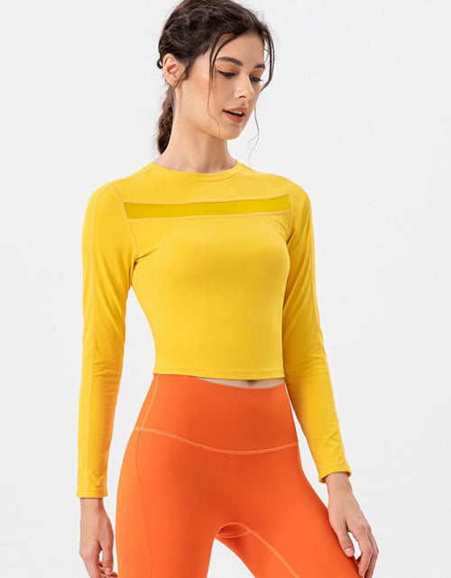 Load image into Gallery viewer, Round Neck Long Sleeve Active T-Shirt
