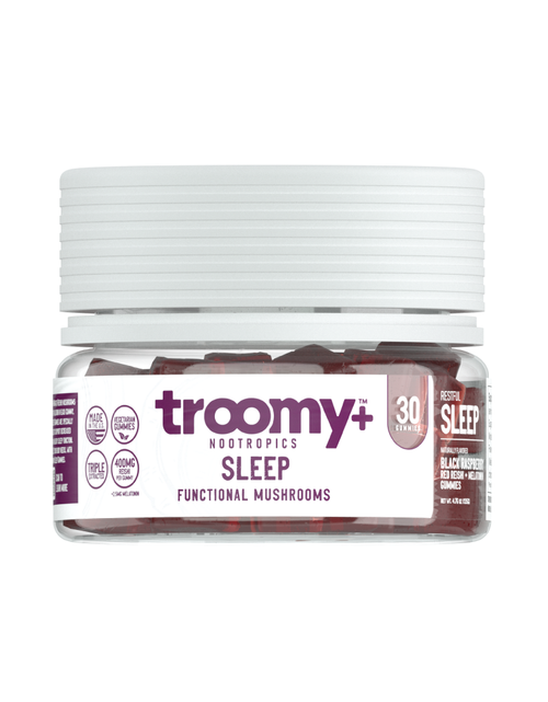 Load image into Gallery viewer, Sleep: Reishi + Melatonin Gummies by Troomy Nootropics
