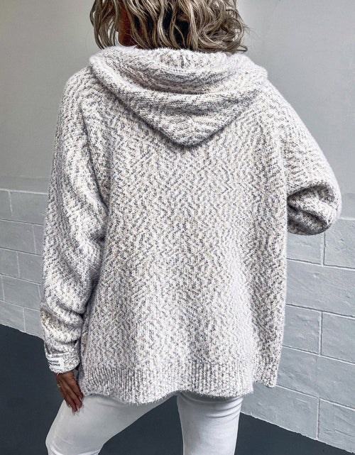 Load image into Gallery viewer, Zip-Up Hooded Sweater
