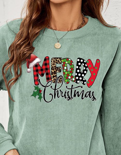 Load image into Gallery viewer, MERRY CHRISTMAS Graphic Sweatshirt
