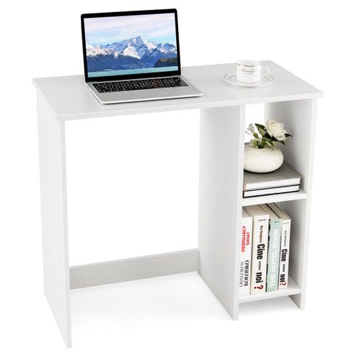 Load image into Gallery viewer, 31.5 Inch  Modern Home Office Desk with 2 Compartments-White

