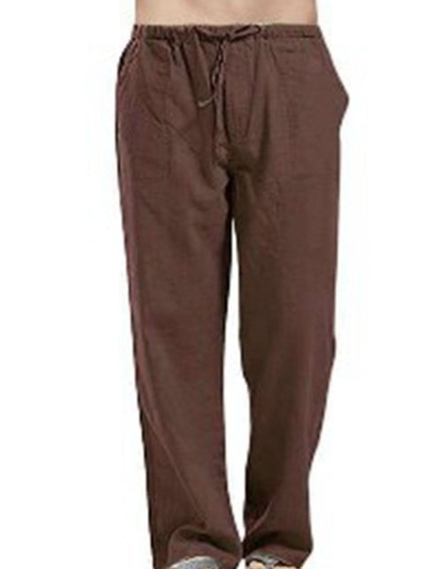 Load image into Gallery viewer, Men's Full Size Drawsting Straight Leg Pants Plus Size
