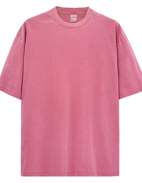Load image into Gallery viewer, Men's Full Size Round Neck Washed T-Shirt Plus Size
