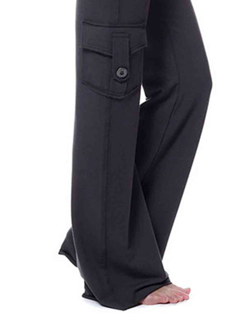 Load image into Gallery viewer, Mid Waist Pants with Pockets
