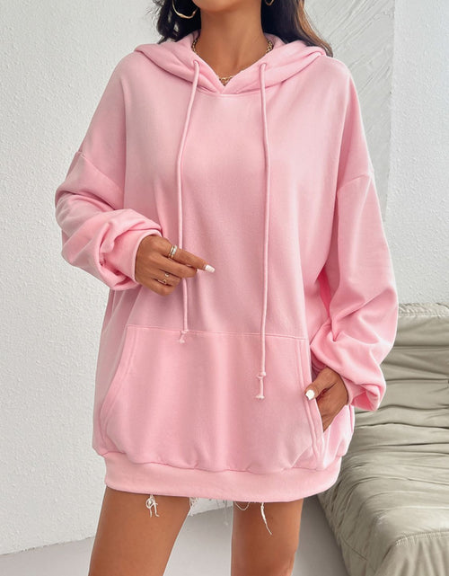 Load image into Gallery viewer, Devine Drawstring Long Sleeve Hoodie
